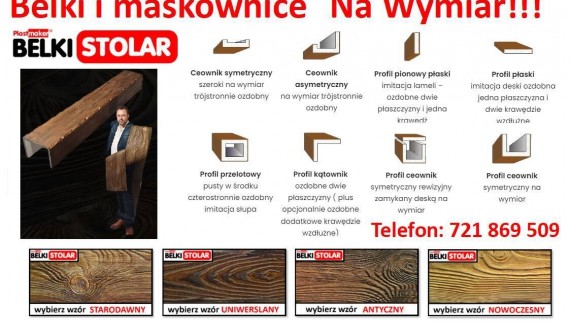 Tczew - Imitacja drewna Na Wymiar - Maskownice i belki rustykalne marki Stolar