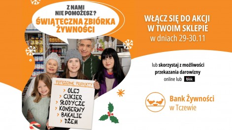 Tczew - Świąteczna Zbiórka Żywności 2024. Razem dla potrzebujących!