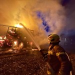 Tczew - 11 zastępów straży gasiło pożar w Wielkich Walichnowach