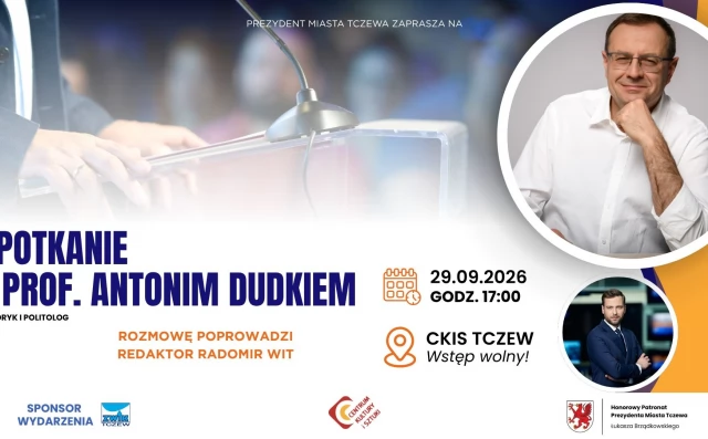 Tczew - Spotkanie z prof. Antonim Dudkiem