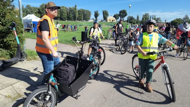 Tczew - Rowerzyści opanowali Tczew
