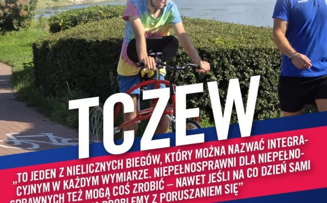 Tczew - Pierwszy taki bieg w Tczewie. Tu meta goni biegacza
