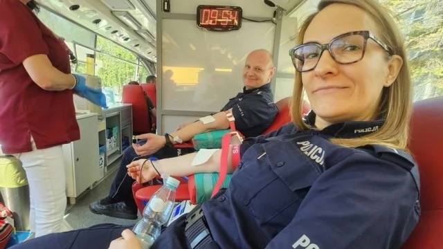 Tczew - Tczewscy policjanci podzielili się krwią