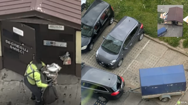 Tczew - Podrzucanie śmieci pod oknami spółdzielni