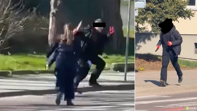 Tczew - Zakrwawiony mężczyzna z nożem biegał po ulicy Bałdowskiej