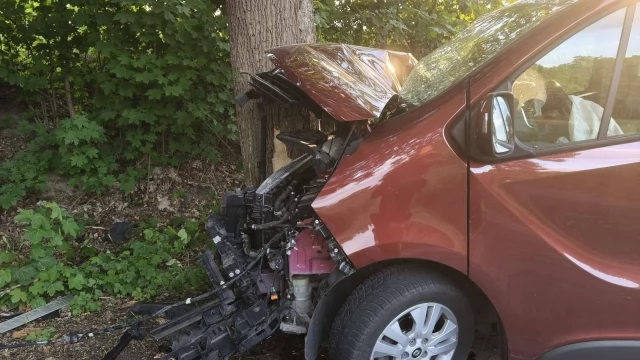 Tczew - Auto na drzewie i brak kierowcy. Ruszyły poszukiwania...