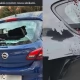 Tczew - Znów lecą słoiki i butelki z wieżowca przy Jagiełły. Kolejne samochody uszkodzone