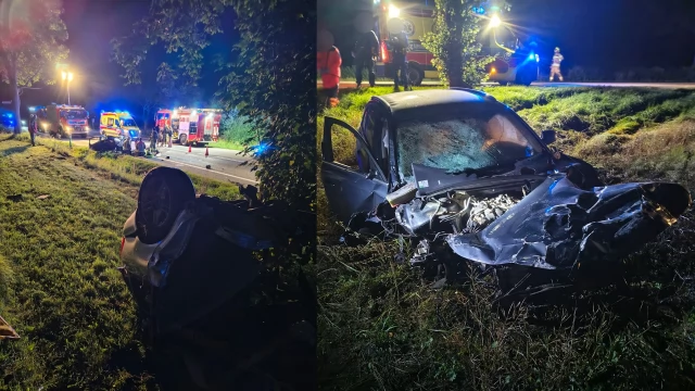 Tczew - Tragedia pod Tczewem. Dwie osoby nie żyją, a pięć zostało rannych (Aktualizacja)